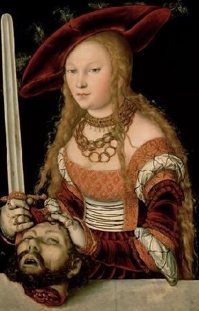 Lucas  Cranach Judith with the head of Holofernes oil painting image